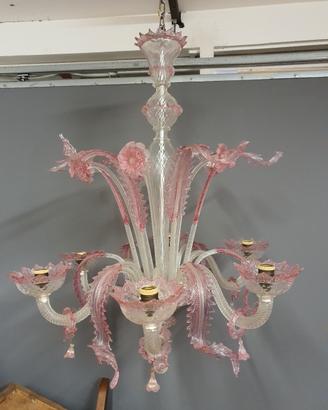 lampadario in vetro di murano 