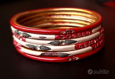 Bracciali rigidi indiani - 6 pezzi