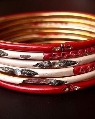 Bracciali rigidi indiani - 6 pezzi