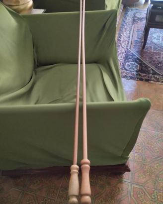 Bastoncini in legno per tenda