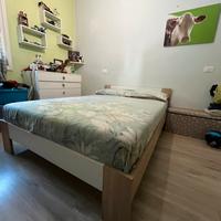 Letto+materasso 1 piazza 1/2