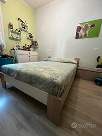 Letto+materasso 1 piazza 1/2