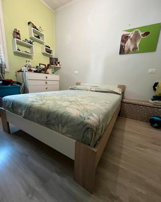 Letto+materasso 1 piazza 1/2