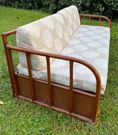 Divano letto bambù e midollino