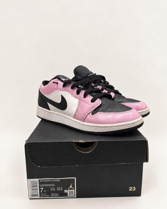 Air Jordan 1 Low rosa, nero e bianco – 39 EU