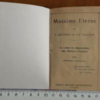 Libro Religioso Antico libretto Massime Eterne 931