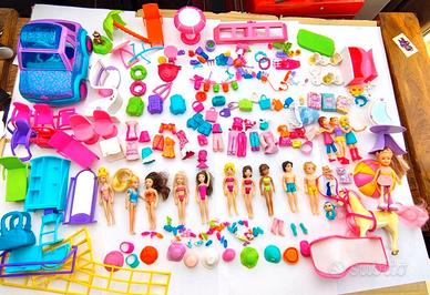 POLLY POCKET lotto 13 bambole tantissimi accessori