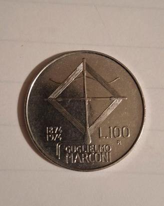 100 lire centenario G. Marconi