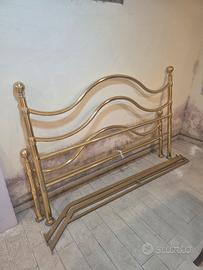 letto matrimoniale ottone 