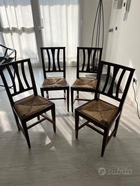 4 sedie in legno
