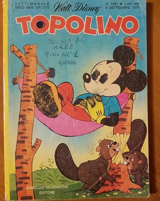 Topolino libretto Disney n.1241 9 settembre 1979
