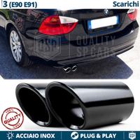 TERMINALI di Scarico NERI per BMW SERIE 3 E90 E91