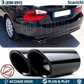 TERMINALI di Scarico NERI per BMW SERIE 3 E90 E91