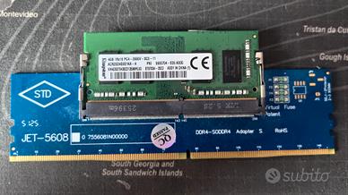 Kingstone 4GB SODIMM DDR4 2666Mhz
