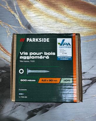 Viti per legno Parkside 600 pezzi 4x30mm