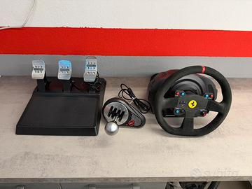 Volante Thrustmaster t300 alcantara + cambio th8a
