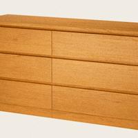 Cassettiera 6 cassetti colore rovere