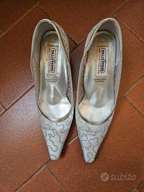 Scarpe donna argentate chiuse n.37 Valleverde 