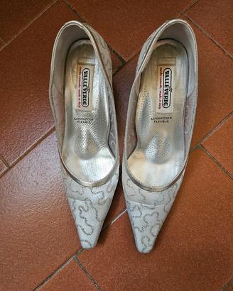 Scarpe donna argentate chiuse n.37 Valleverde 
