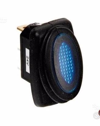 Micro interruttore con Led Rosso, Blu o Verde