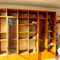 mobile libreria con ante in vetro