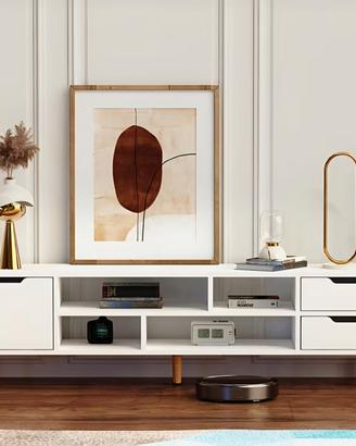 Mobile per soggiorno moderno bianco elegante legno