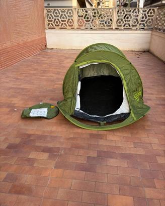 Tenda Campeggio Quechua 2 Seconds - 2 Posti VERDE