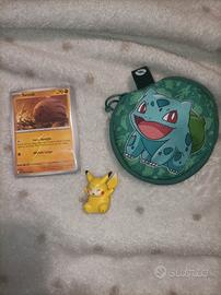 10 carte pokemon figure pikachu tomy gadget 