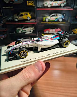 Williams Mercedes Martini FW36 F1 2014 1:43 Spark