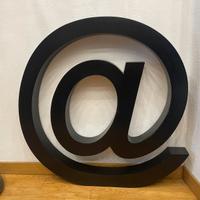 Decorazione Design "@" Chiocciola in Legno