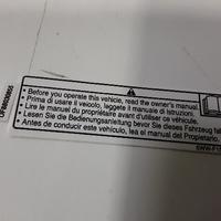 Adesivo tacchetta info yamaha cod. 5wwf156800