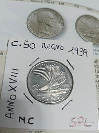 monete C.50 impero 1939