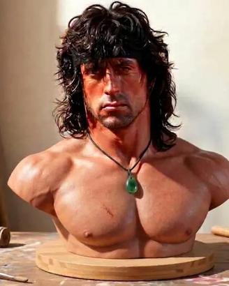 statuetta John Rambo da dipingere