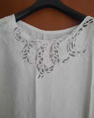 Camicia da notte inizio novecento ricamata
