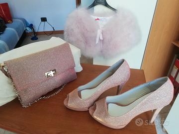 Scarpe + borsetta + stola