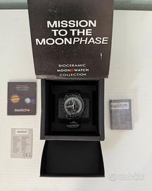Omega X Swatch Misson to the Moonphase Black