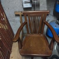 sedia da barbiere vintage