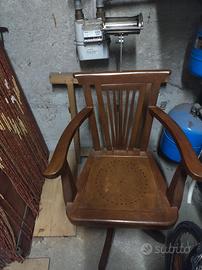 sedia da barbiere vintage