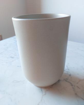 Vaso Coprivaso Ceramica Beige Opaco