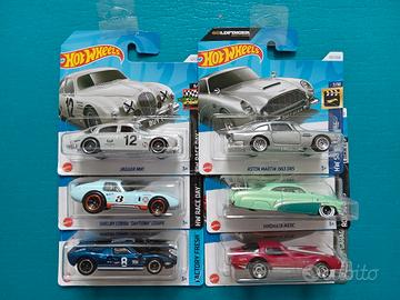 HOT WHEELS  - Jaguar, Ford Gt, Shelby, Aston Marti