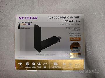 Netgear A6210-100PES Adattatore USB 3.0 con Wi-Fi