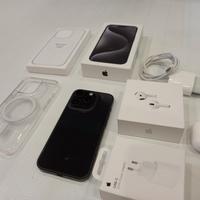 Iphone 15 pro 256 gb AirPods 4 Cover senza filo 