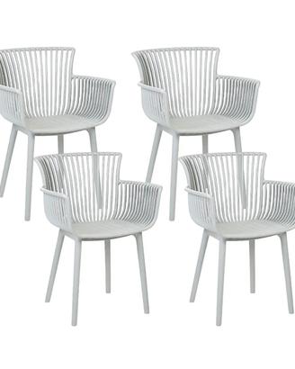 Set di 4 sedie da giardino