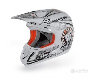 CASCO ACERBIS GAMBLER  XXL BIANCO