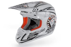 CASCO ACERBIS GAMBLER  XXL BIANCO