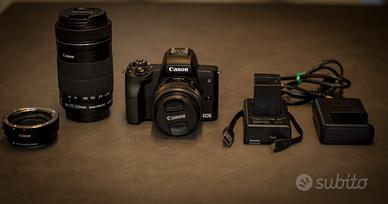Canon EOS M50 +Lente +Adattore