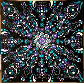 Dot painting picture