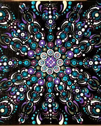 Dot painting picture