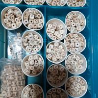 perline alfabeto in legno per portaciuccio ecc.