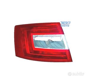 FANALE SINISTRO SKODA OCTAVIA 4P 13-17 BIANCO ROSS